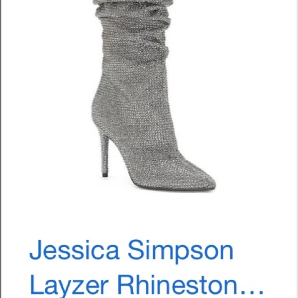 Laser Slouchy Rhinestone Boots 👢 👢 - Picture 5 of 6